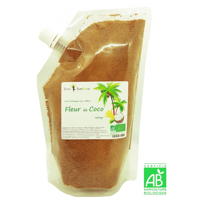 Sucre de fleur de coco Autour du Riz 500g - L'Eau Vive