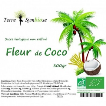 Sucre De Fleur Coco Complet Non Raffiné Bio 1Kg