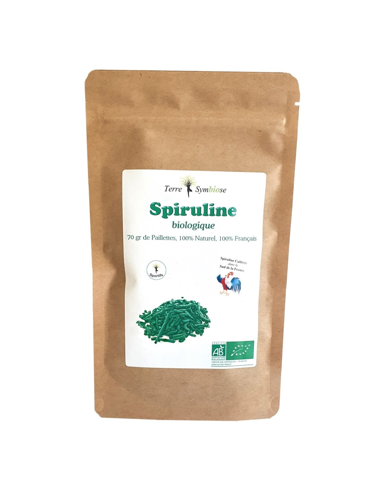 70 gr - Paillette de Spiruline Biologique Française