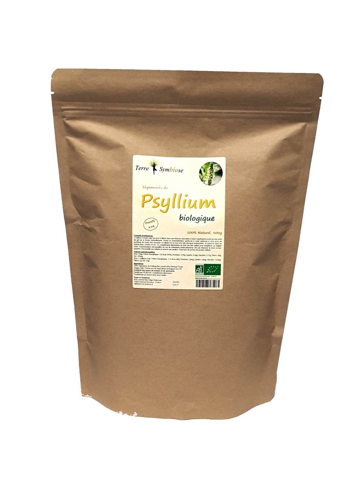 900g - Téguments de Psyllium Biologique