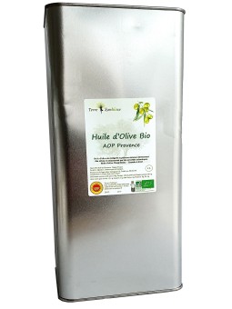 Huile d'olive BIO AOP de Provence Fruité vert - 5 L