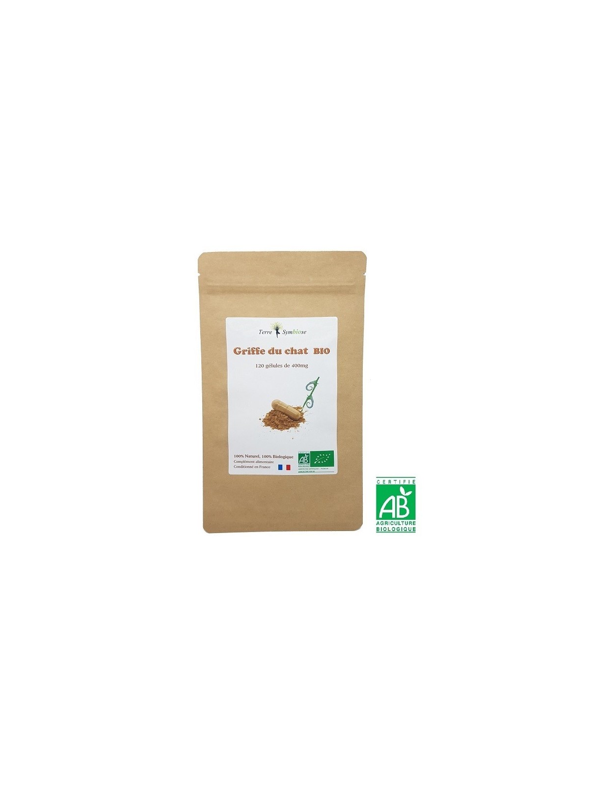 Griffe du Chat Biologique - 120 gélules de 400mg