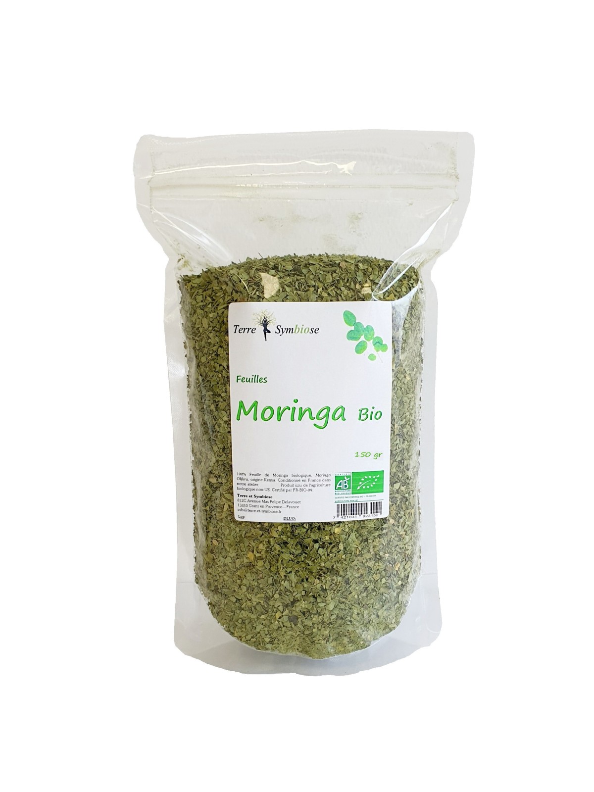 150gr - Feuille de Moringa Biologique