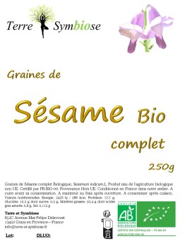 Graine de Sésame complet Bio