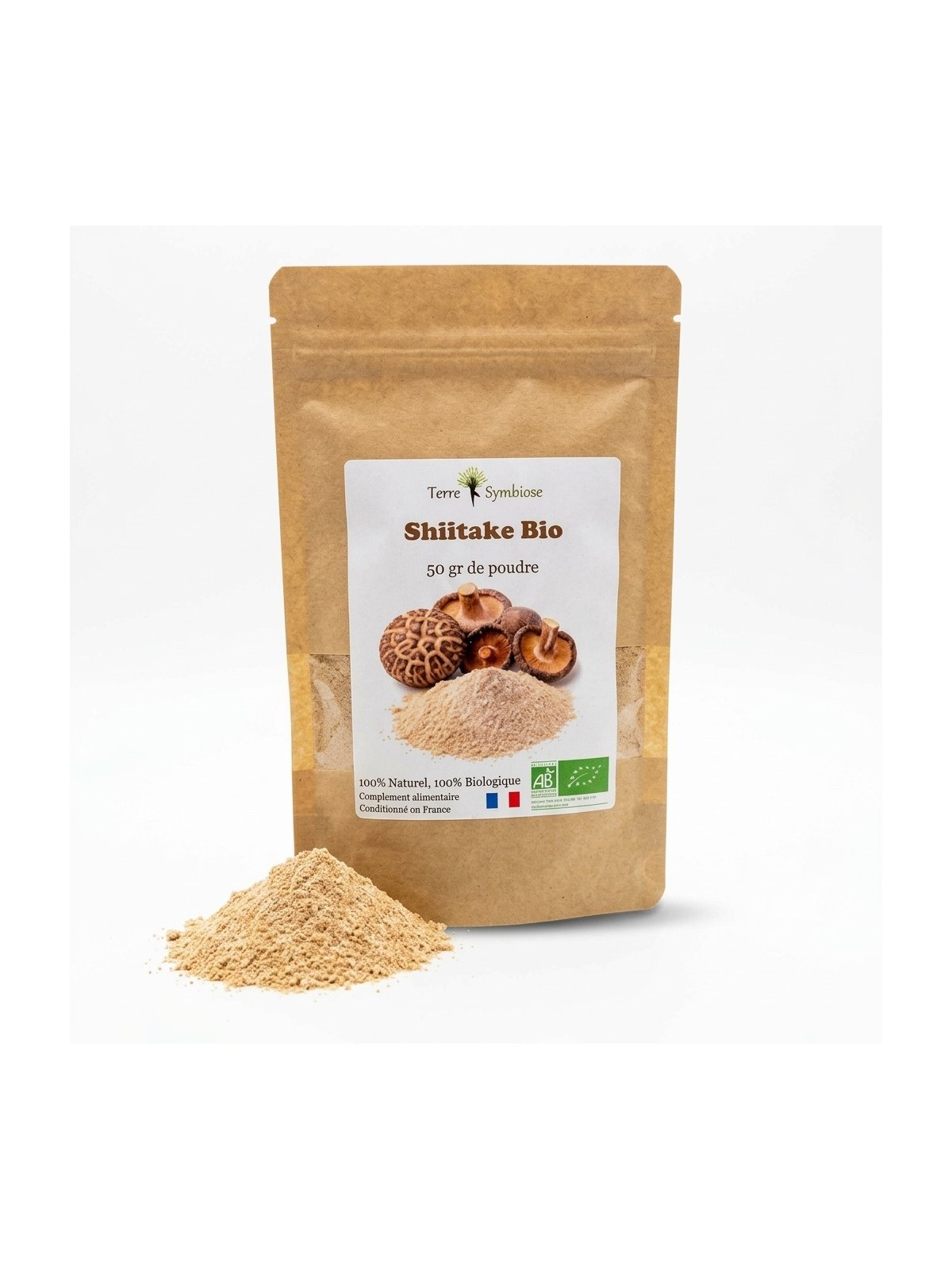 Shiitake Bio - 50gr de poudre
