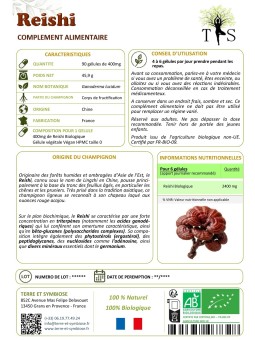 Reishi Bio - 90 gélules de 400mg