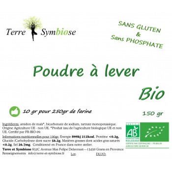 150 gr - Poudre à lever Bio...