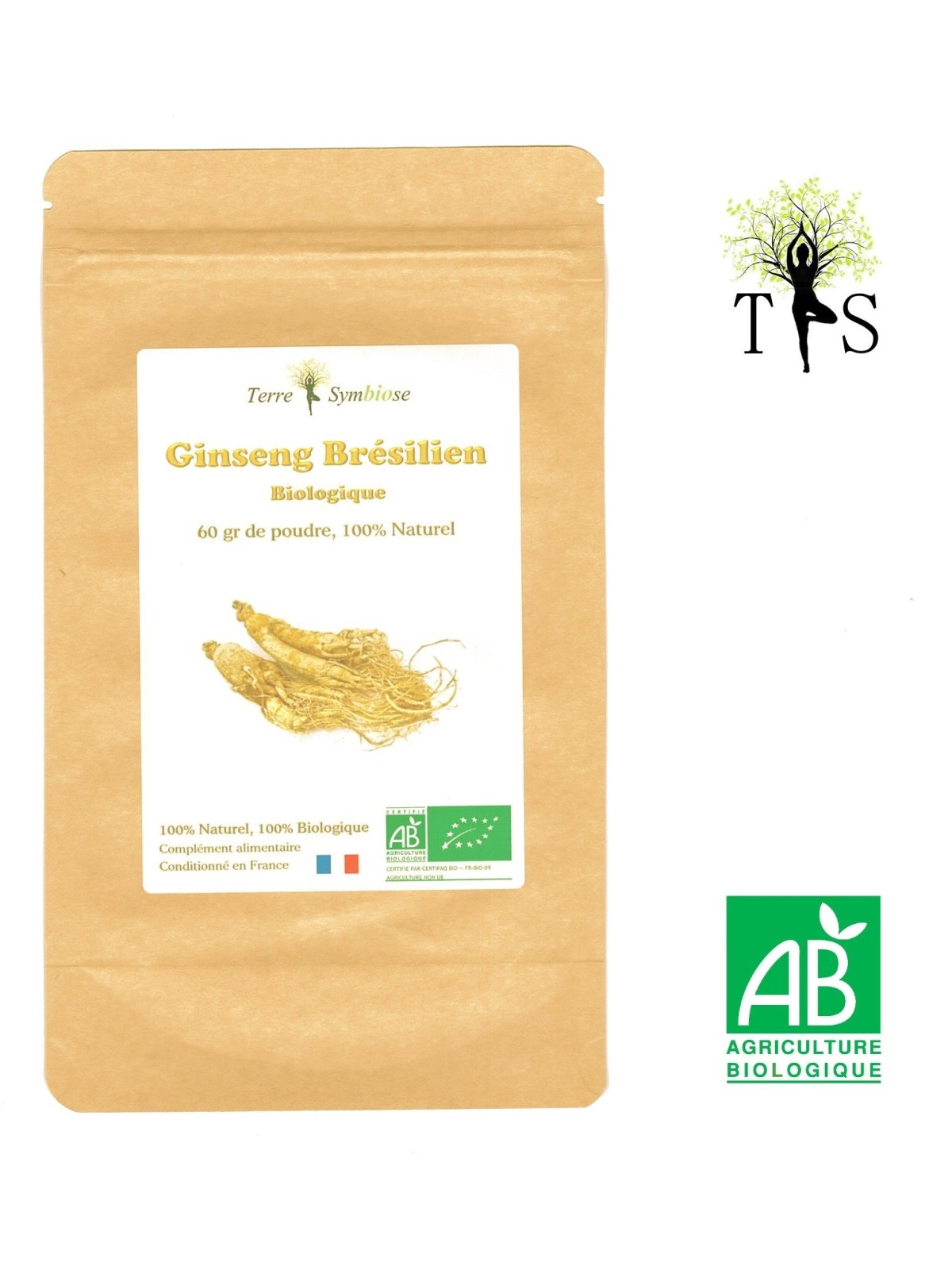 60 gr - Ginseng Brésilien Biologique