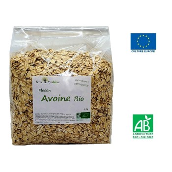 Flocon d'Avoine Bio - 1Kg - Sans Gluten