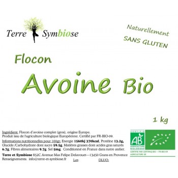 Flocon d'Avoine Bio - 1Kg -...