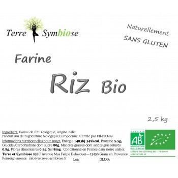 2,5 kg - Farine de Riz Bio...