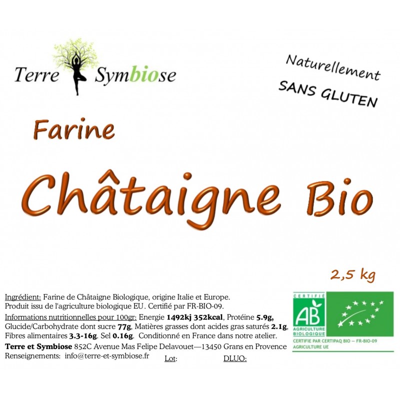 La farine de châtaigne, naturellement sucrée et sans gluten