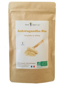 Ashwagandha Bio - 120 gélules de 400mg